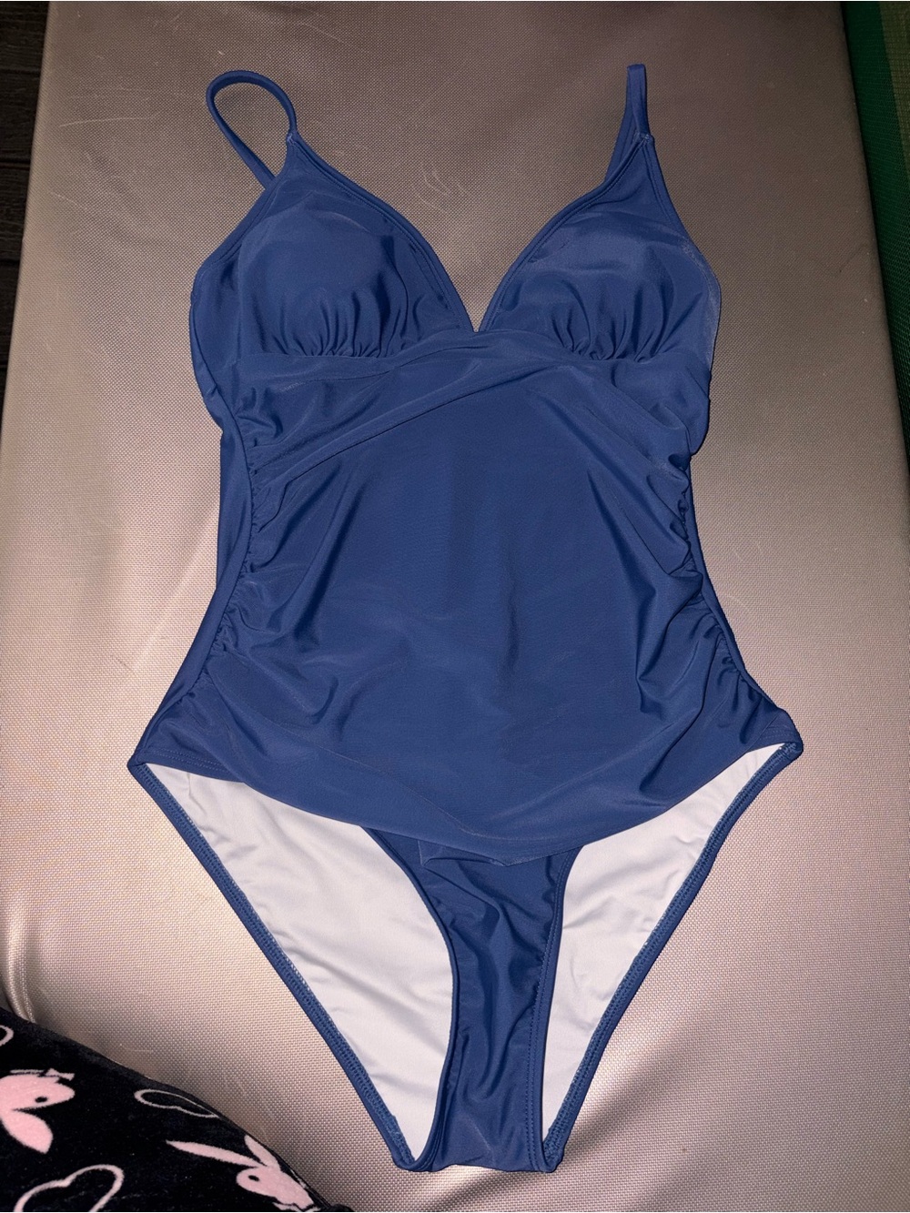 Navy Blue One-Piece Swimsuit
